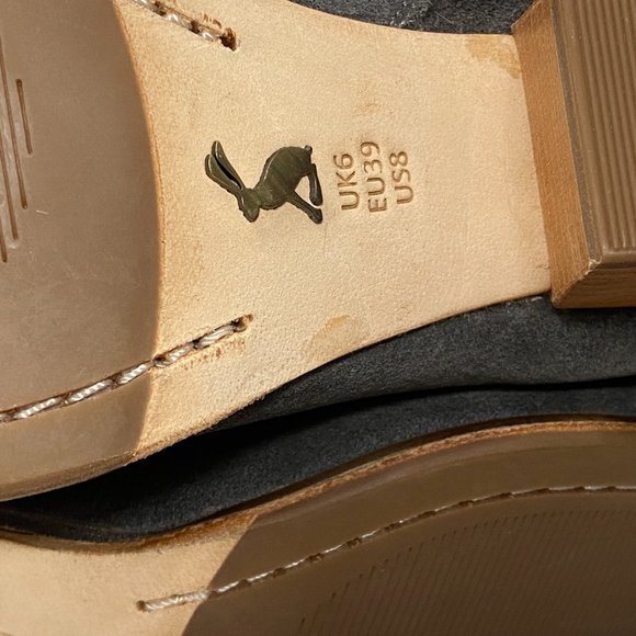 Joules Women's Western Leather Boots Elmwood Grey Women's Size US 8 NEW - Picture 9 of 10